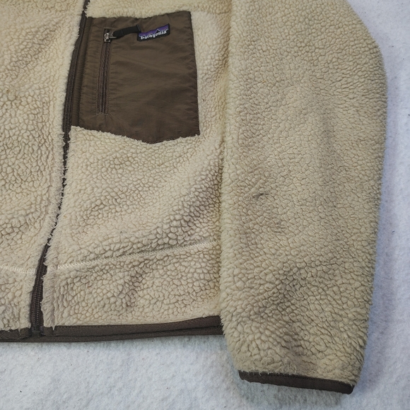 Patagonia Retro X Fleece Jacket Mens XL Natural Mushroom Deep Pile 23055 F8 - Picture 4 of 16